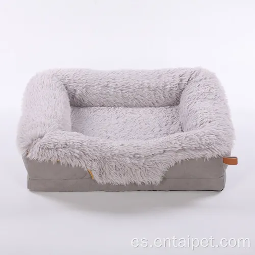 Kennel de perro de invierno cálido con pelusa cuadrada
